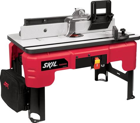 ABOVE THE TABLE ROUTER LIFT - Gain convenient access to router bits with the Above Table Adjustment provided by the SKIL SRT1039 all-inclusive Router Table. . Skil router table